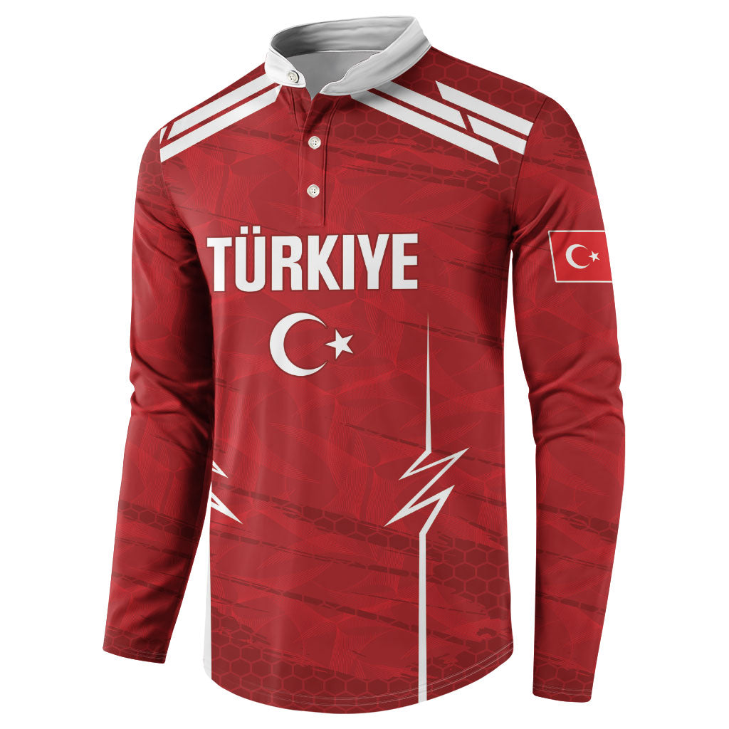 Custom Handball Turkiye Button Sweatshirt Go Champions