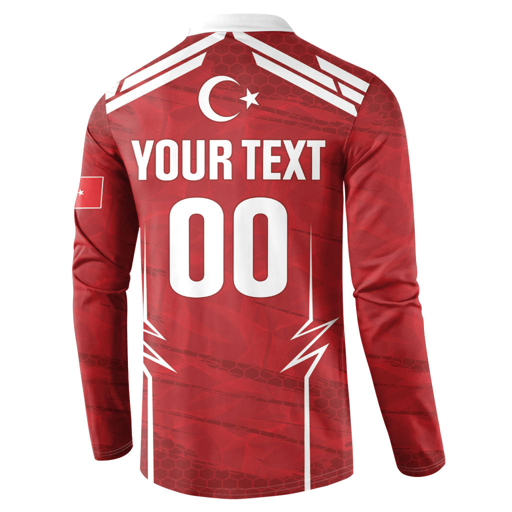 Custom Handball Turkiye Button Sweatshirt Go Champions