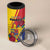 Personalized Romania Independence Day 4 in 1 Can Cooler Tumbler Golden Eagle With Roses - Wonder Print Shop