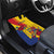 Personalized Romania Independence Day Car Mats Golden Eagle With Roses - Wonder Print Shop