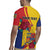 Personalized Romania Independence Day Rugby Jersey Golden Eagle With Roses - Wonder Print Shop