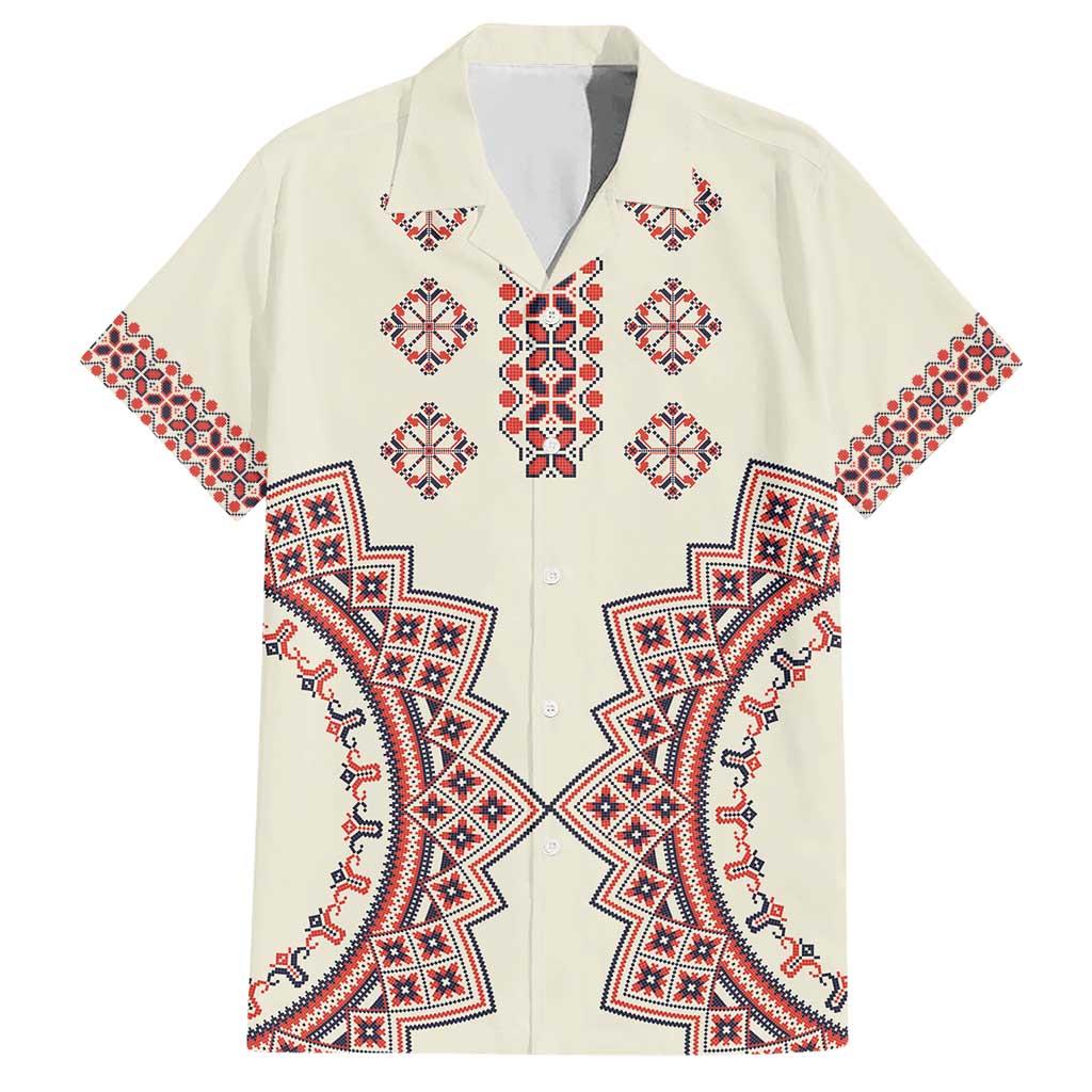 Romanian Traditional Pattern Hawaiian Shirt Unique - Wonder Print Shop