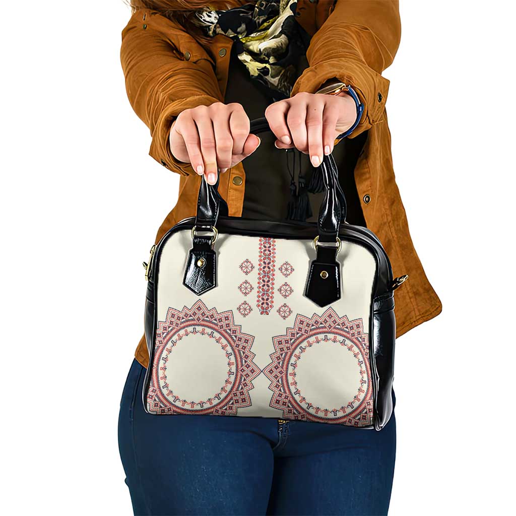 Romanian Traditional Pattern Shoulder Handbag Unique