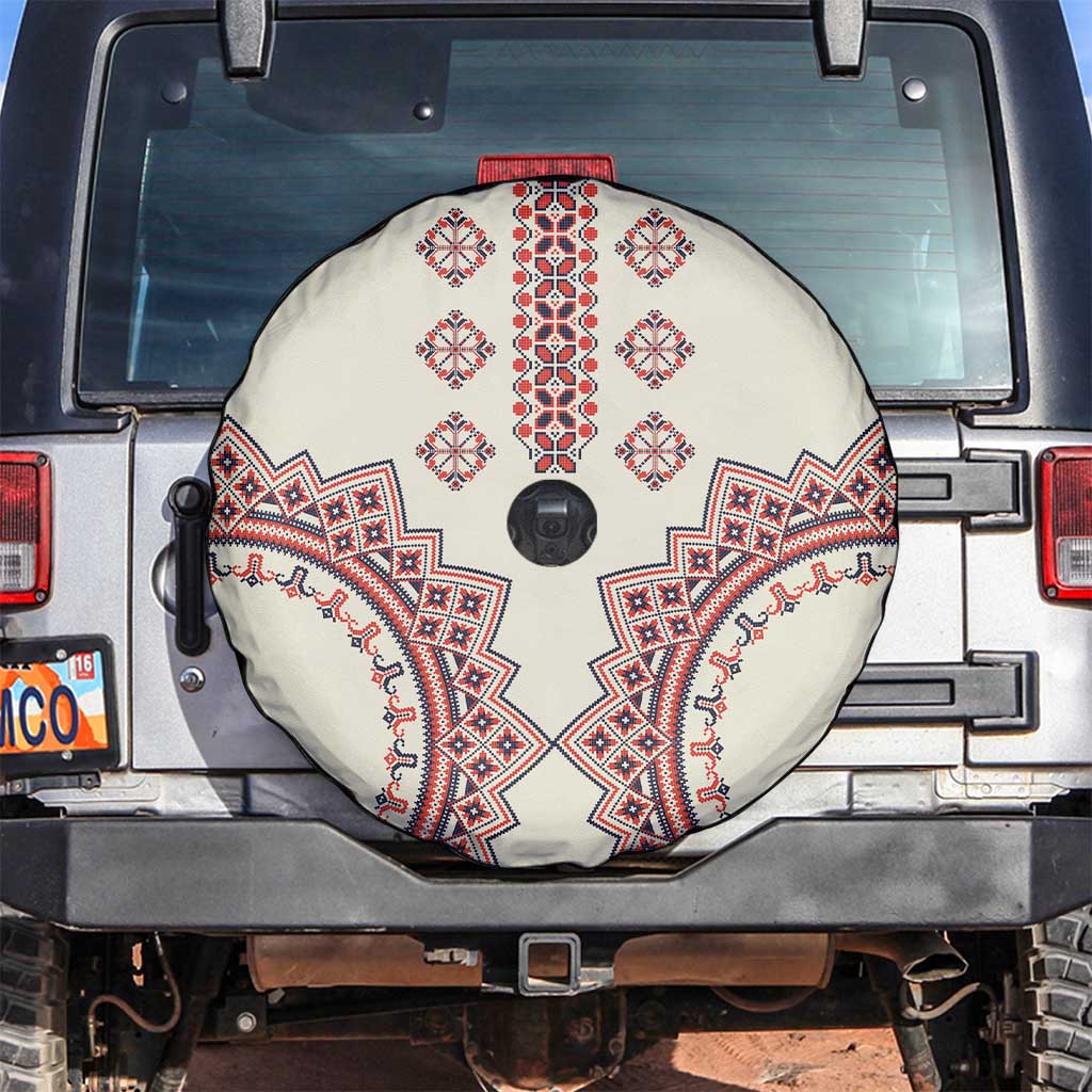 Romanian Traditional Pattern Spare Tire Cover Unique - Wonder Print Shop