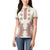 Romanian Traditional Pattern Women Polo Shirt Unique - Wonder Print Shop