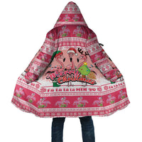 Flamingo Pink Christmas Cloak Fa La La La Min Go - Wonder Print Shop
