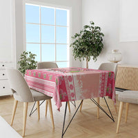 Flamingo Pink Christmas Tablecloth Fa La La La Min Go - Wonder Print Shop