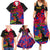 Haiti Independence Day Family Matching Summer Maxi Dress and Hawaiian Shirt Hibiscus Neg Marron - Wonder Print Shop