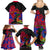 Haiti Independence Day Family Matching Summer Maxi Dress and Hawaiian Shirt Hibiscus Neg Marron - Wonder Print Shop