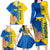 Ukraine Unity Day Family Matching Long Sleeve Bodycon Dress and Hawaiian Shirt Ukrainian Unification Act - Wonder Print Shop