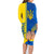 Ukraine Unity Day Family Matching Long Sleeve Bodycon Dress and Hawaiian Shirt Ukrainian Unification Act - Wonder Print Shop