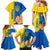 Ukraine Unity Day Family Matching Mermaid Dress and Hawaiian Shirt Ukrainian Unification Act - Wonder Print Shop