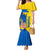 Ukraine Unity Day Family Matching Mermaid Dress and Hawaiian Shirt Ukrainian Unification Act - Wonder Print Shop