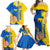 Ukraine Unity Day Family Matching Off Shoulder Maxi Dress and Hawaiian Shirt Ukrainian Unification Act - Wonder Print Shop