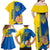 Ukraine Unity Day Family Matching Off Shoulder Maxi Dress and Hawaiian Shirt Ukrainian Unification Act - Wonder Print Shop