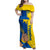 Ukraine Unity Day Family Matching Off Shoulder Maxi Dress and Hawaiian Shirt Ukrainian Unification Act - Wonder Print Shop