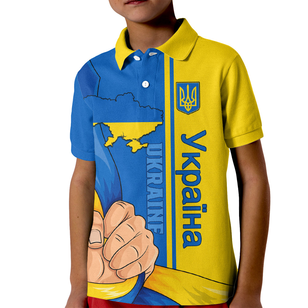 Ukraine Unity Day Kid Polo Shirt Ukrainian Unification Act - Wonder Print Shop