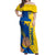 Ukraine Unity Day Off Shoulder Maxi Dress Ukrainian Unification Act - Wonder Print Shop