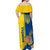 Ukraine Unity Day Off Shoulder Maxi Dress Ukrainian Unification Act - Wonder Print Shop