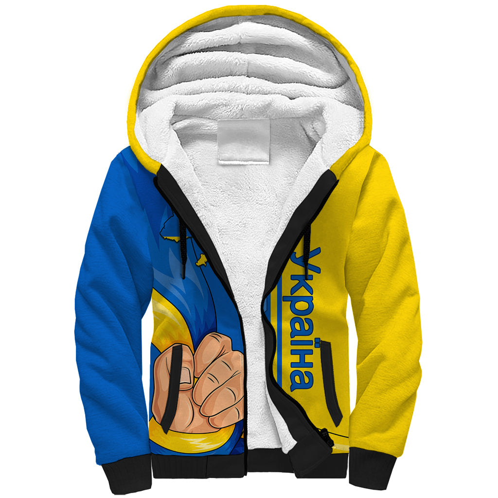 Ukraine Unity Day Sherpa Hoodie Ukrainian Unification Act - Wonder Print Shop