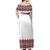 Ukraine Folk Pattern Off Shoulder Maxi Dress Ukrainian Traditional Version - Wonder Print Shop