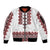 Ukraine Folk Pattern Sleeve Zip Bomber Jacket Ukrainian Traditional Version - Wonder Print Shop