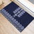 Ukraine Folk Pattern Rubber Doormat Ukrainian Navy Blue Version - Wonder Print Shop