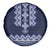 Ukraine Folk Pattern Spare Tire Cover Ukrainian Navy Blue Version - Wonder Print Shop