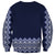 Ukraine Folk Pattern Sweatshirt Ukrainian Navy Blue Version - Wonder Print Shop