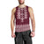 Ukraine Folk Pattern Men Tank Top Ukrainian Wine Red Version - Wonder Print Shop