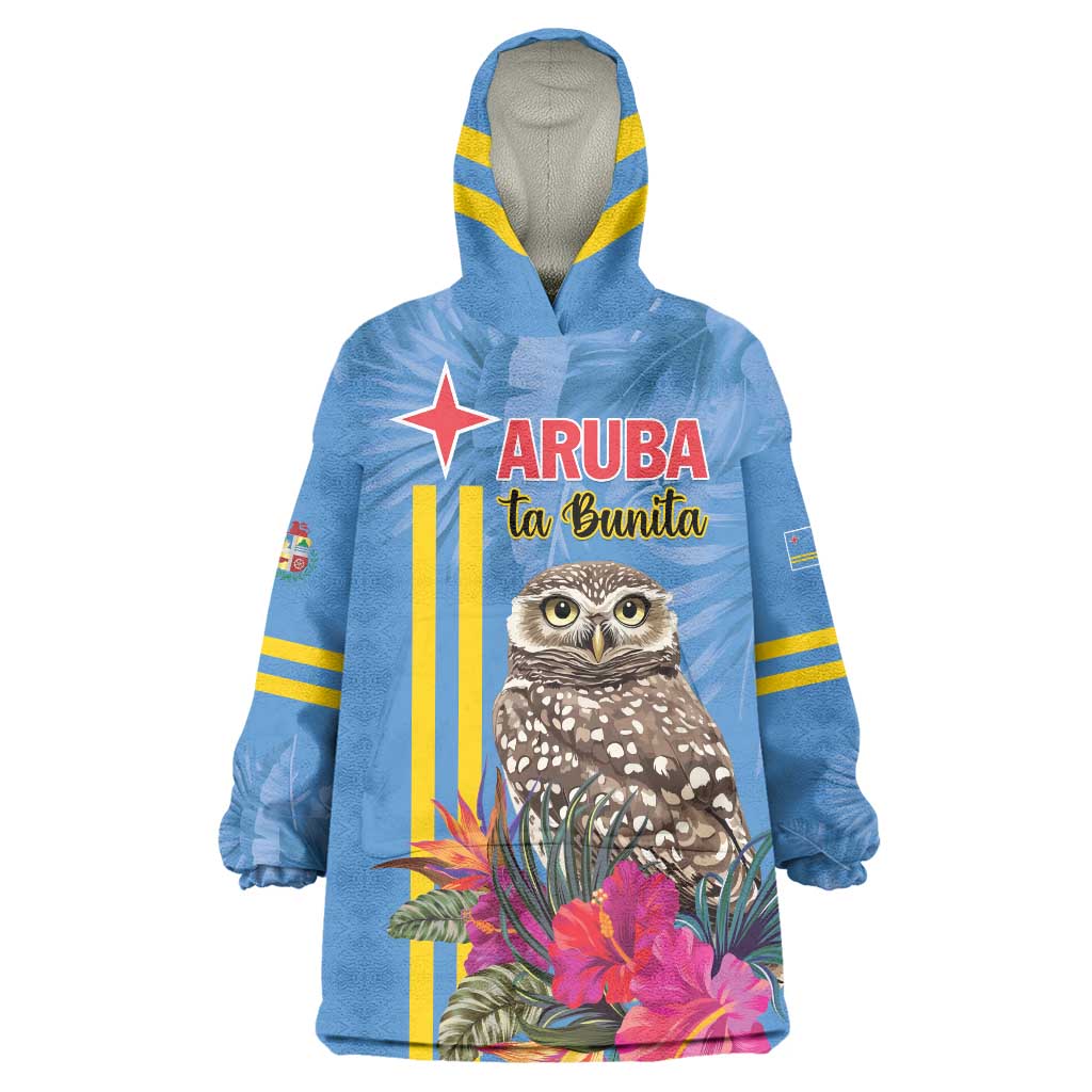 Aruba ta Bonita Wearable Blanket Hoodie Aruba Shoco Tropical Vibe