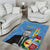 Feliz Dia di Betico Area Rug Aruba Flag Style