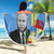 Feliz Dia di Betico Beach Blanket Aruba Flag Style - Wonder Print Shop