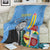 Feliz Dia di Betico Blanket Aruba Flag Style