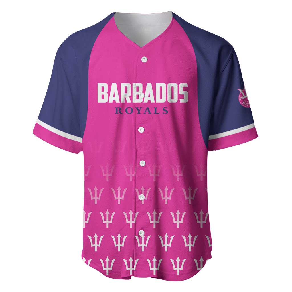 Custom Barbados Royals Cricket Baseball Jersey Back to Back Champions - Wonder Print Shop