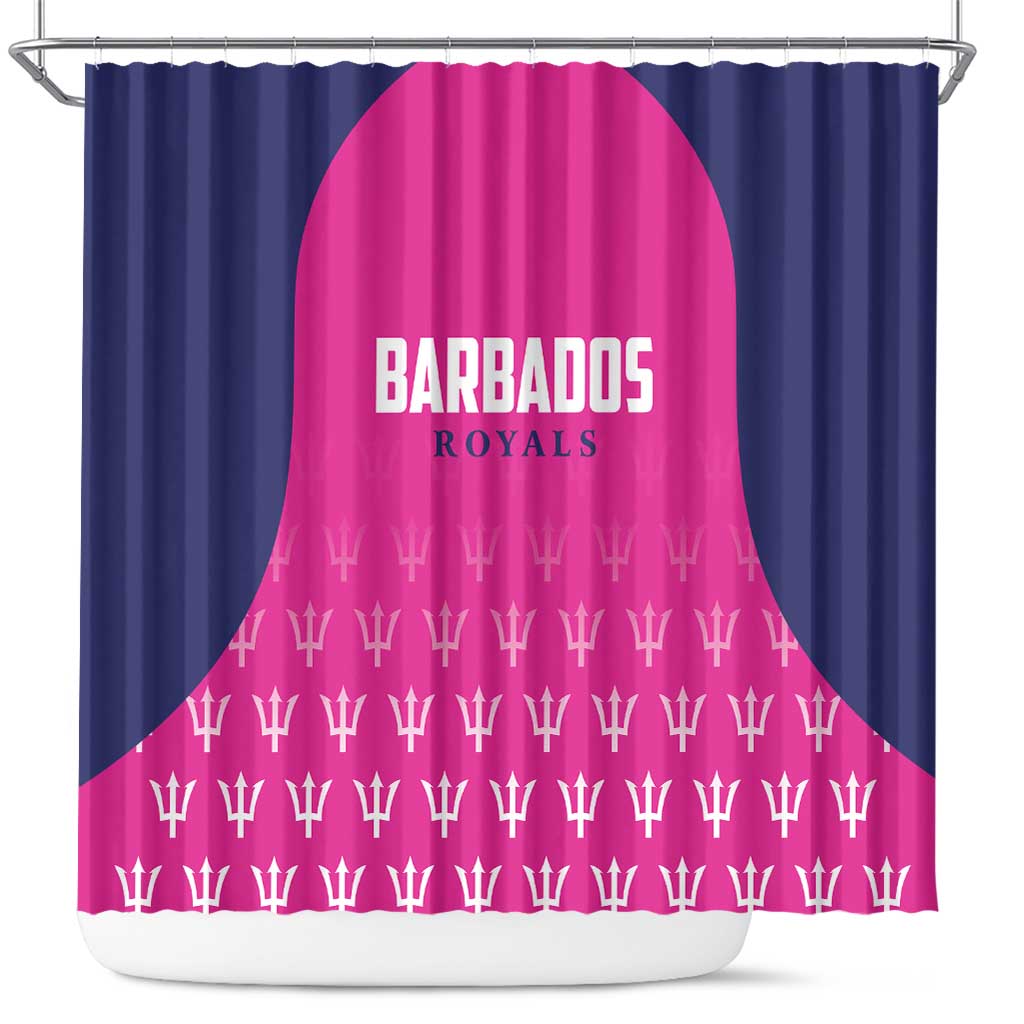 Barbados Royals Cricket Shower Curtain Back to Back Champions