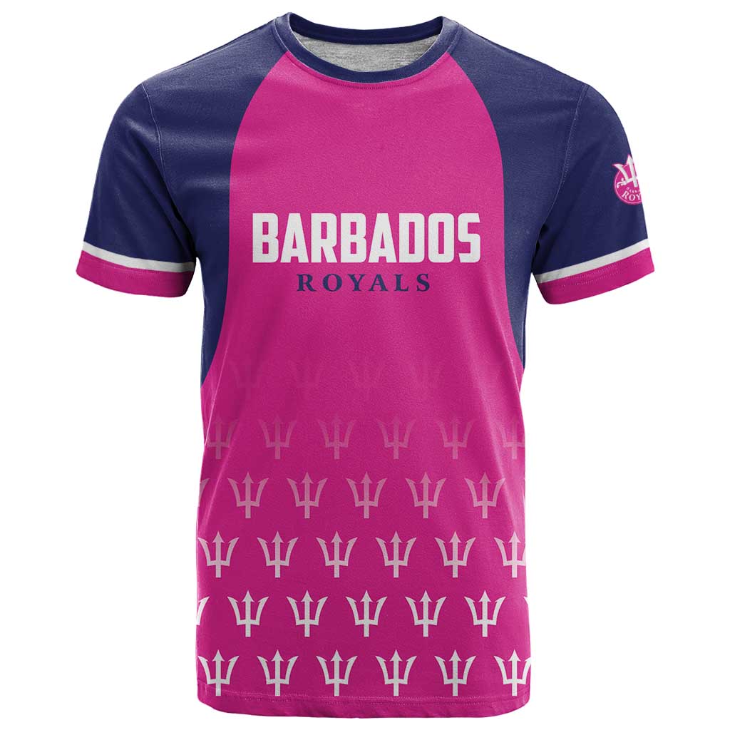 Custom Barbados Royals Cricket T Shirt Back to Back Champions - Wonder Print Shop