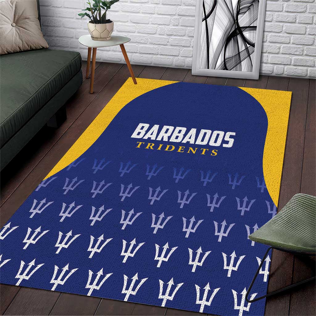 Barbados Tridents Cricket Area Rug Go Champions