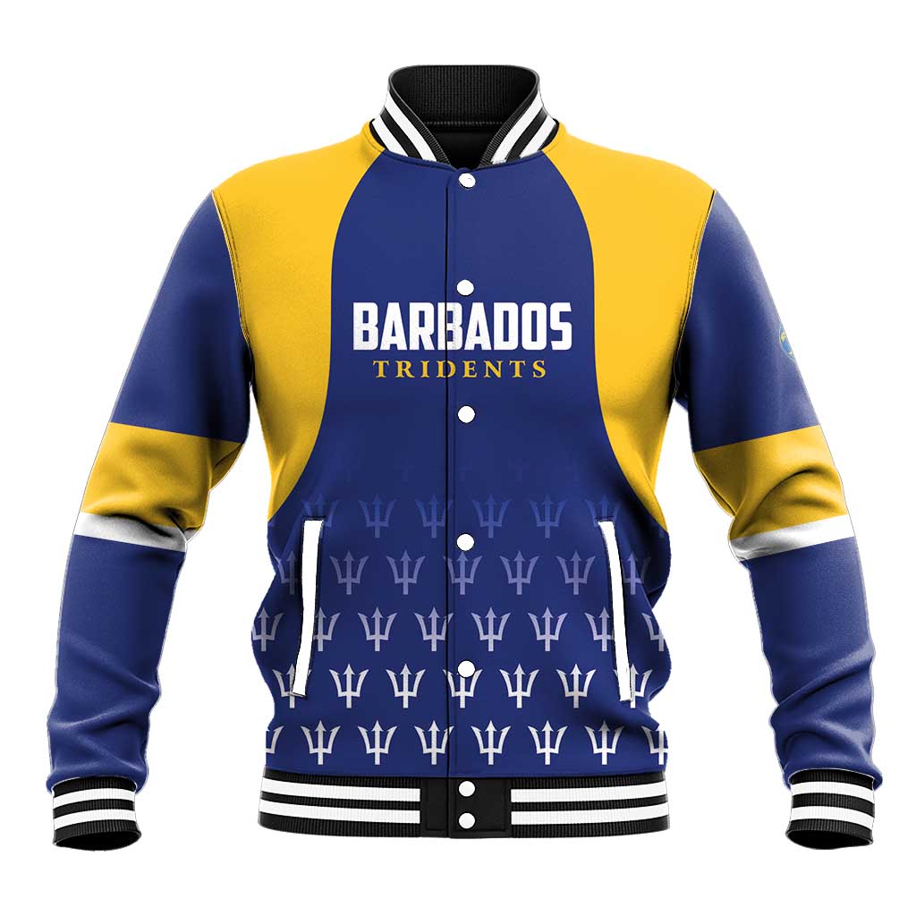 Custom Barbados Tridents Cricket Baseball Jacket Go Champions - Wonder Print Shop