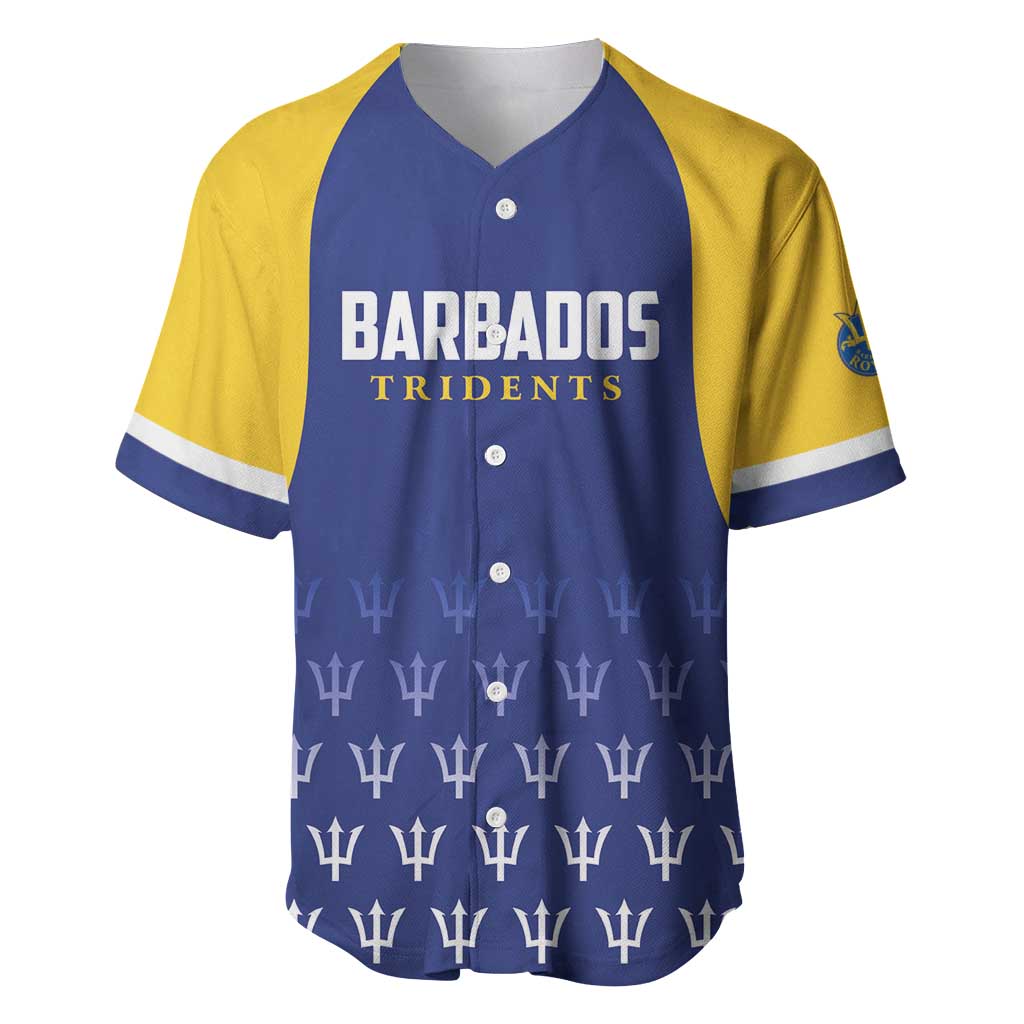 Custom Barbados Tridents Cricket Baseball Jersey Go Champions - Wonder Print Shop