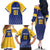 Custom Barbados Tridents Cricket Family Matching Off The Shoulder Long Sleeve Dress and Hawaiian Shirt Go Champions - Wonder Print Shop