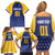 Custom Barbados Tridents Cricket Family Matching Off Shoulder Short Dress and Hawaiian Shirt Go Champions - Wonder Print Shop