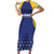 Custom Barbados Tridents Cricket Family Matching Short Sleeve Bodycon Dress and Hawaiian Shirt Go Champions - Wonder Print Shop