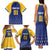 Custom Barbados Tridents Cricket Family Matching Tank Maxi Dress and Hawaiian Shirt Go Champions - Wonder Print Shop