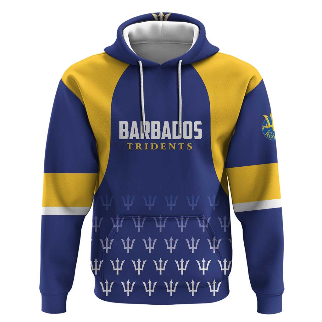 Custom Barbados Tridents Cricket Hoodie Go Champions - Wonder Print Shop