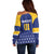 Custom Barbados Tridents Cricket Off Shoulder Sweater Go Champions