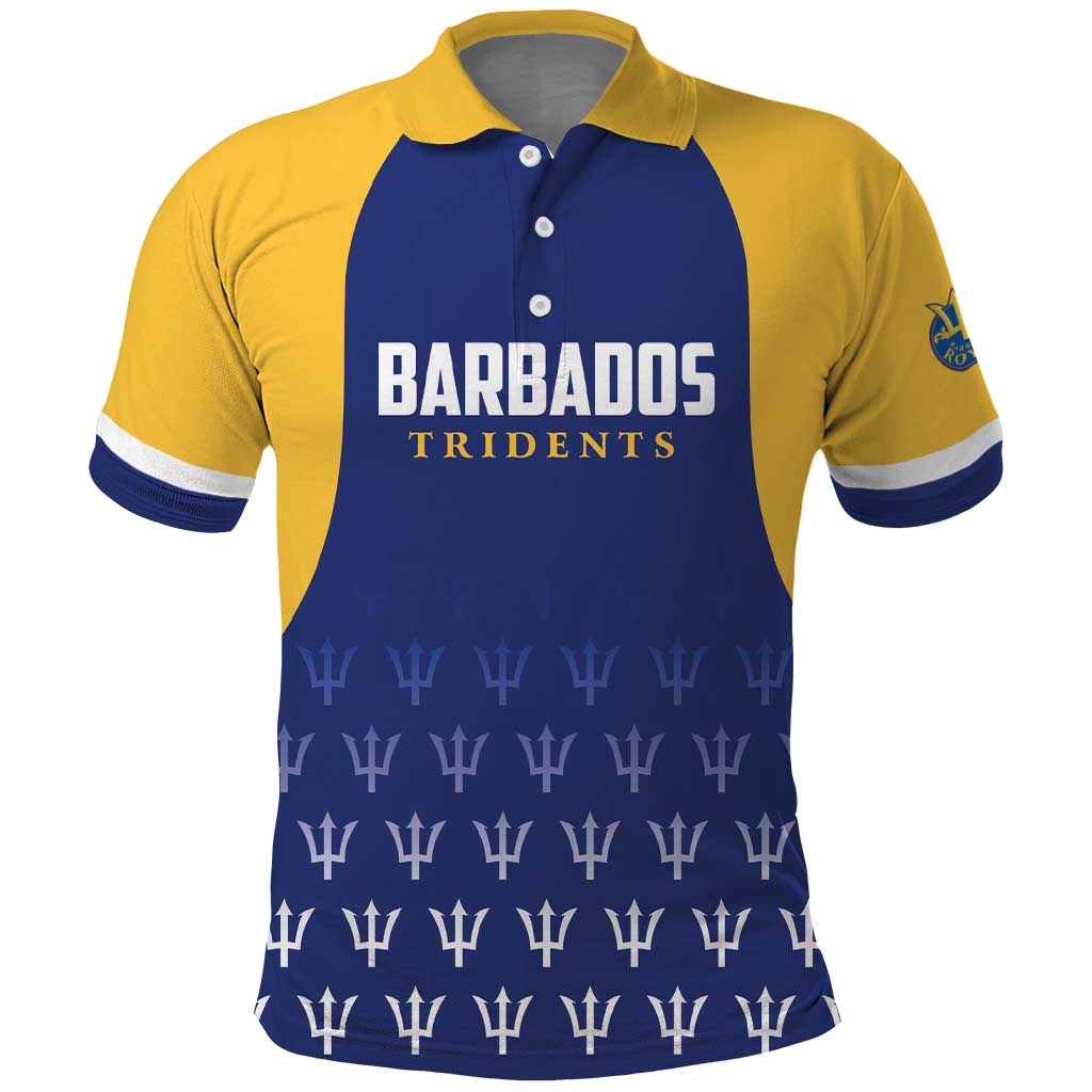 Custom Barbados Tridents Cricket Polo Shirt Go Champions - Wonder Print Shop