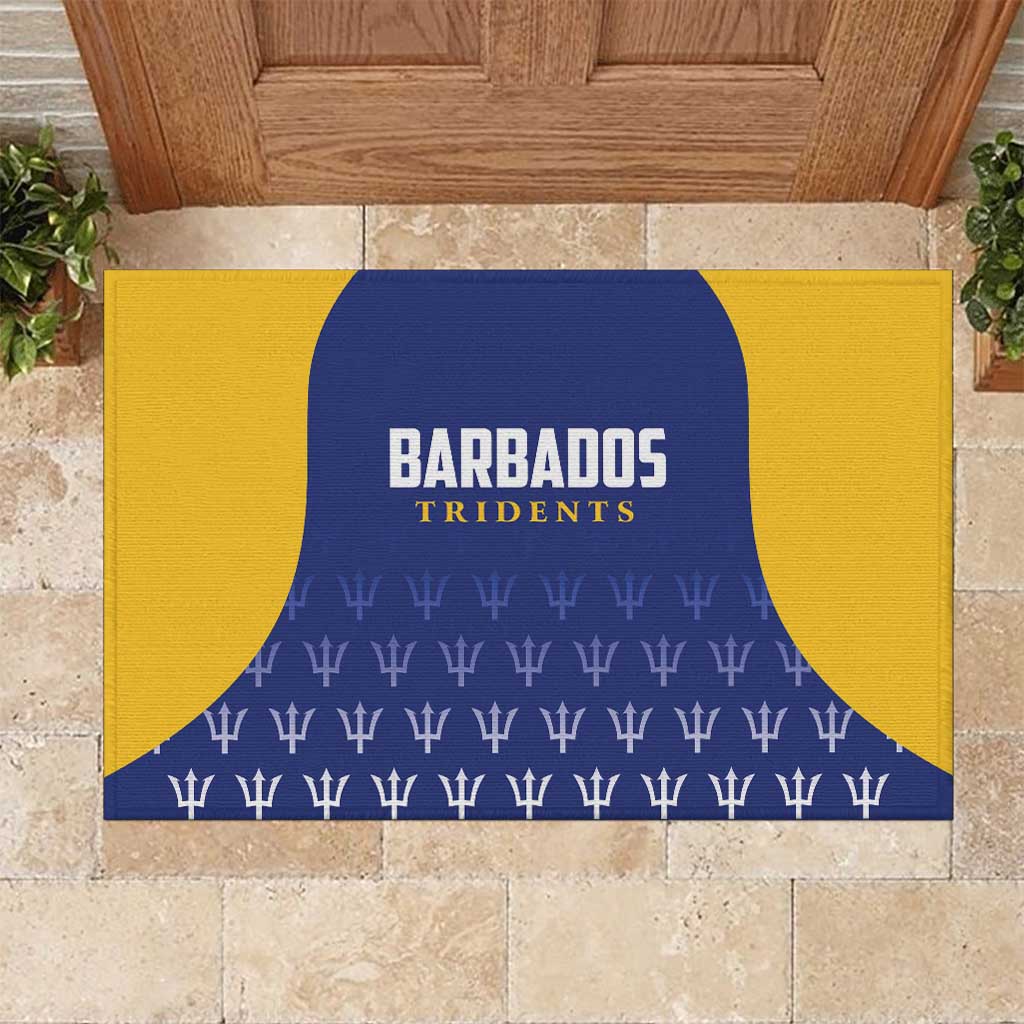 Barbados Tridents Cricket Rubber Doormat Go Champions - Wonder Print Shop