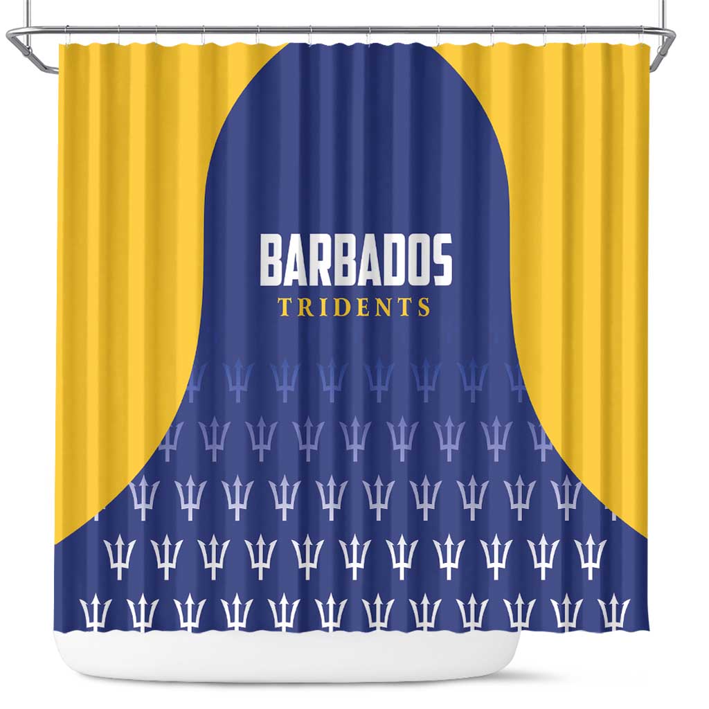 Barbados Tridents Cricket Shower Curtain Go Champions