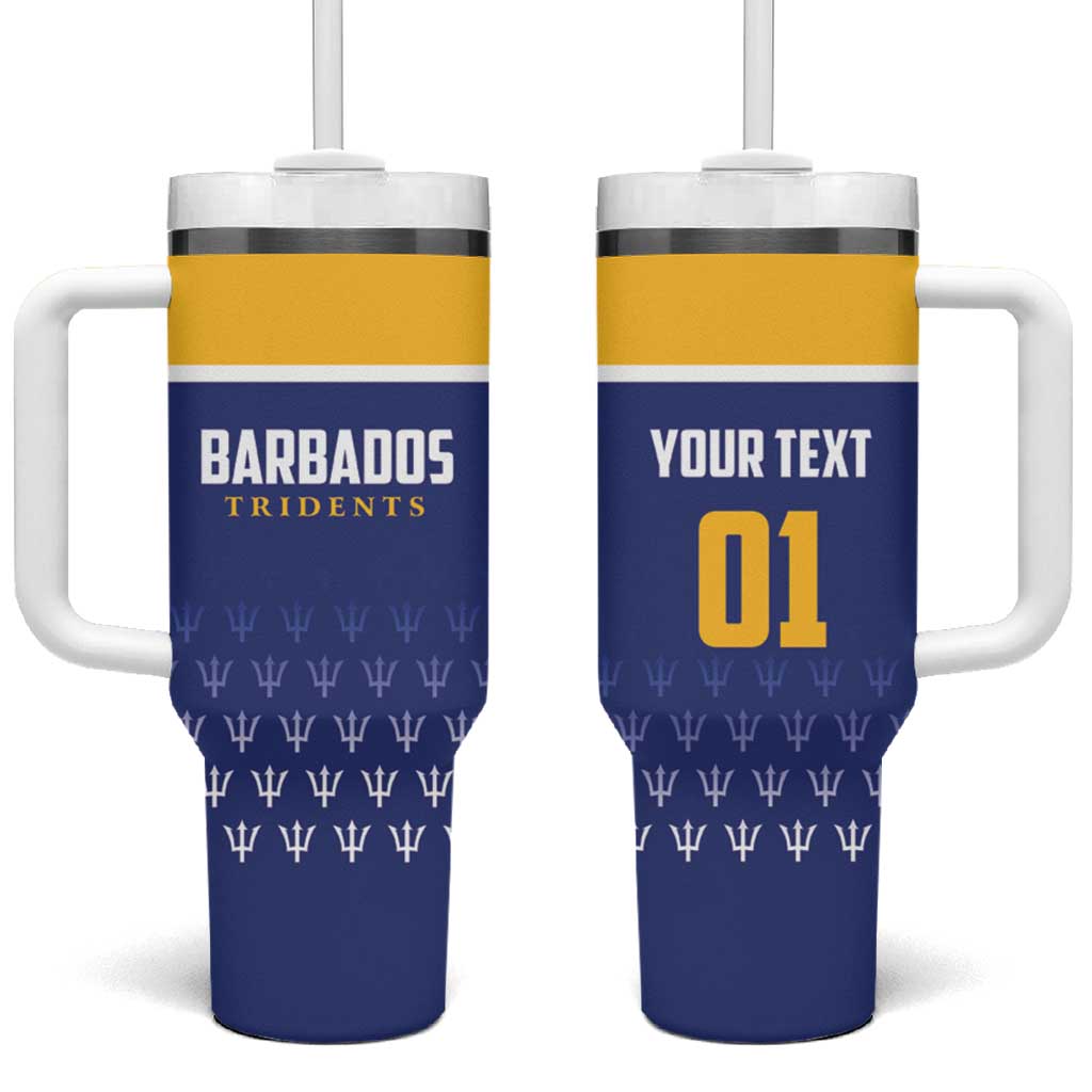 Custom Barbados Tridents Cricket Tumbler With Handle Go Champions